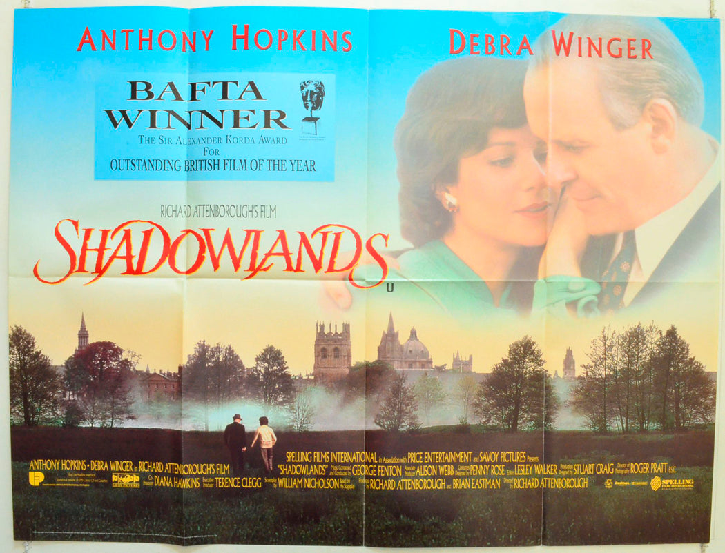 Shadowlands Original British Quad Poster - Film Poster - Movie Poster