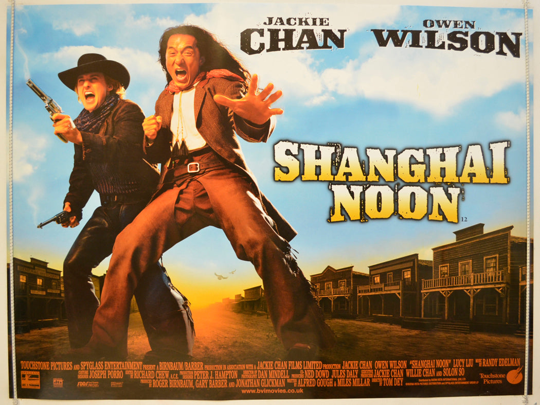 Shanghai Noon Original Quad Poster - Film Poster - Movie Poster