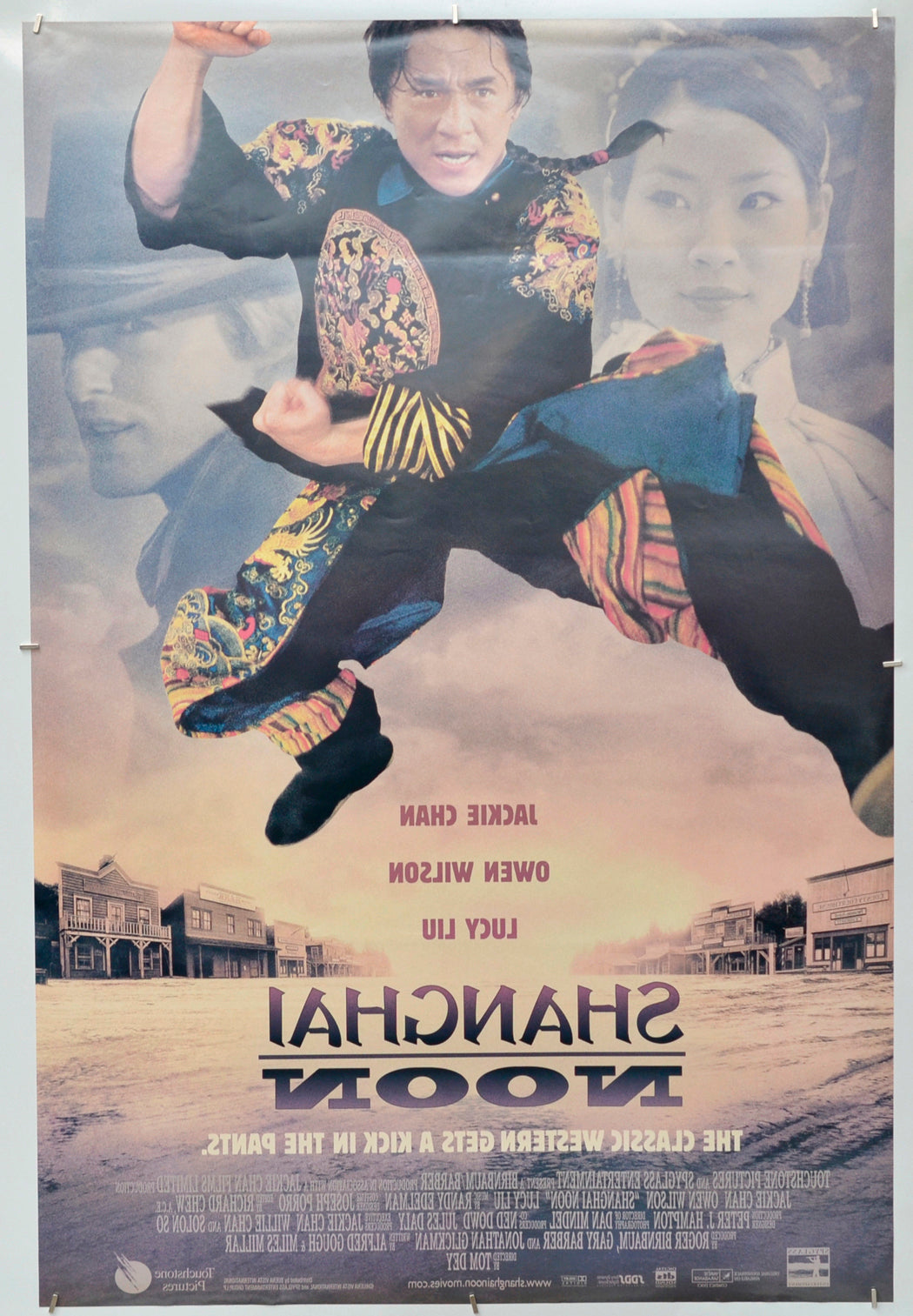 Shanghai Noon (Back) Cinema One Sheet Movie Poster