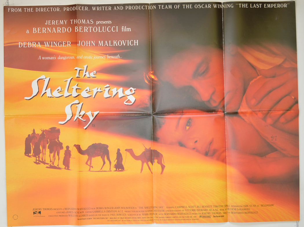 The Sheltering Sky Original Quad Poster - Film Poster - Movie Poster