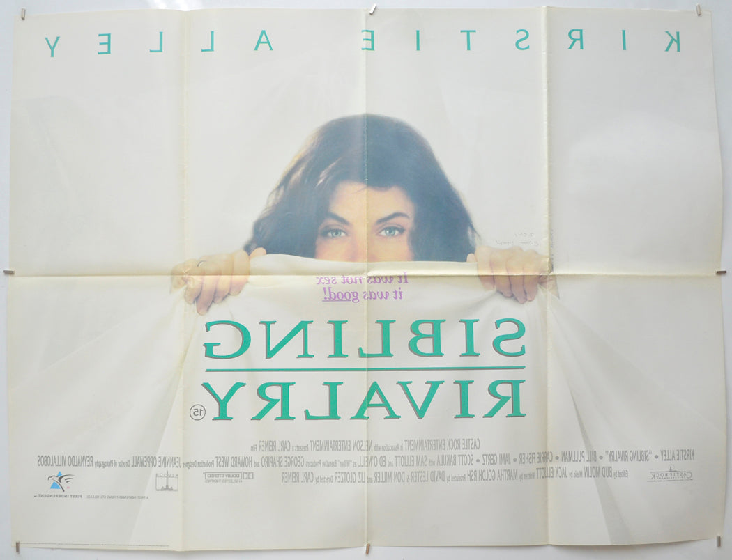 SIBLING RIVALRY (Back) Cinema Quad Movie Poster