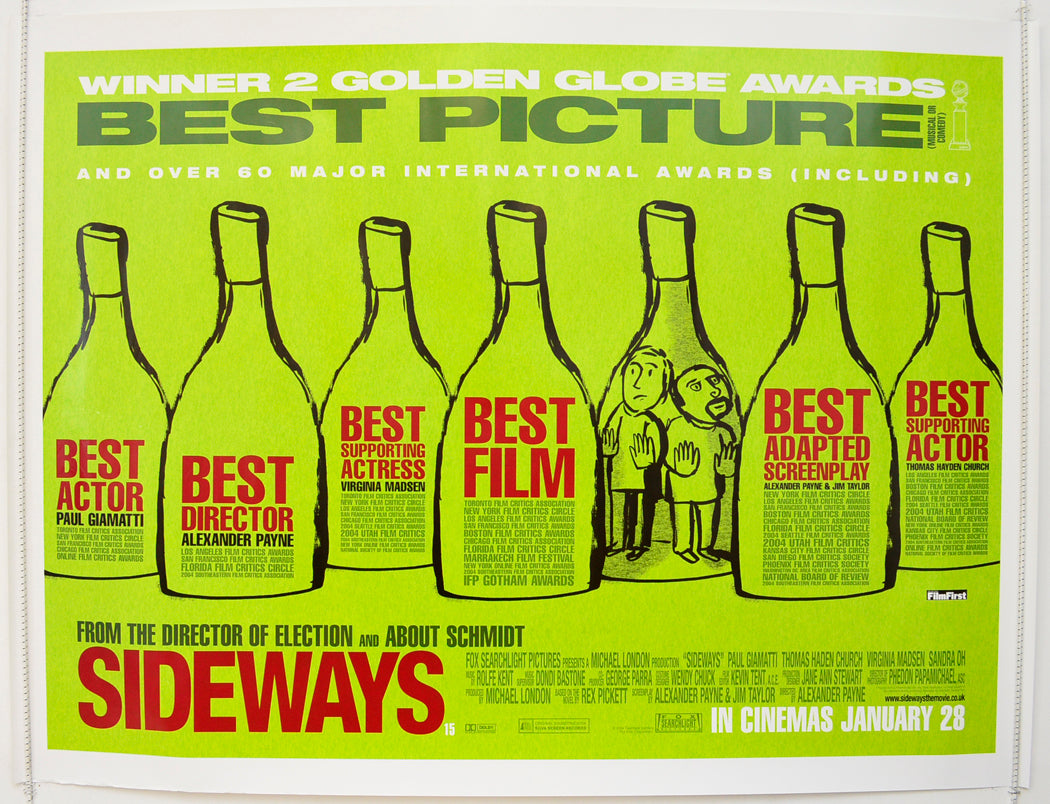 Sideways Original British Quad Poster - Film Poster - Movie Poster