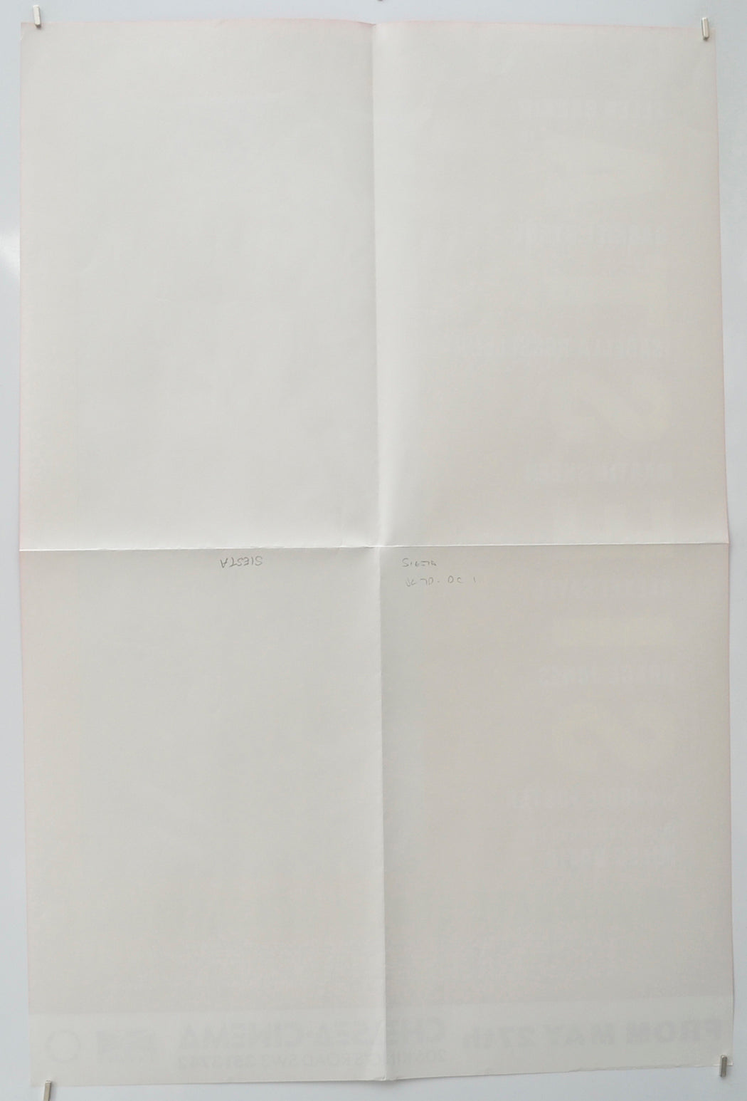 SIESTA (Back) Cinema Double Crown Movie Poster