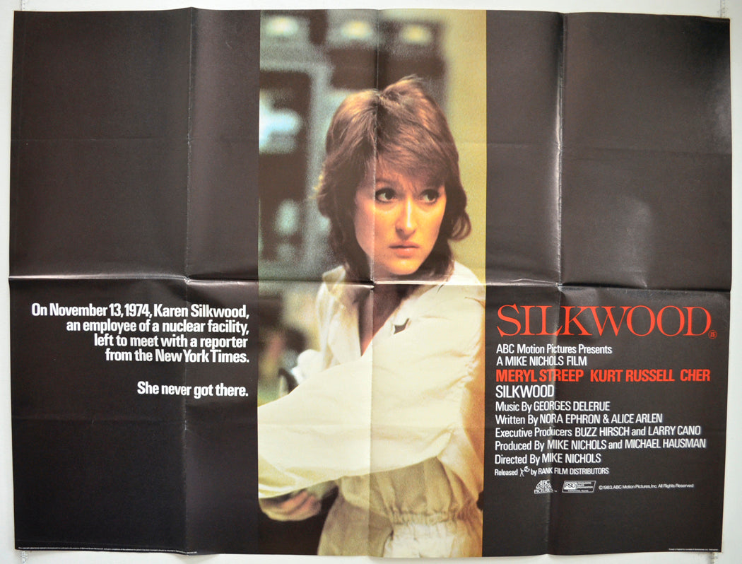 Silkwood Original British Quad Poster - Film Poster - Movie Poster