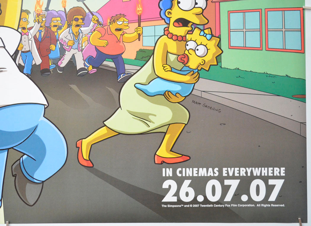 THE SIMPSONS MOVIE (Bottom Right) Cinema Quad Movie Poster