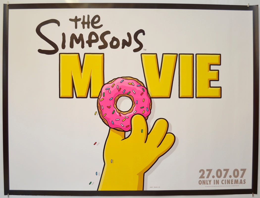 The Simpsons Movie (Donut Teaser / Advance Version) Original Quad Poster - Film Poster - Movie Poster