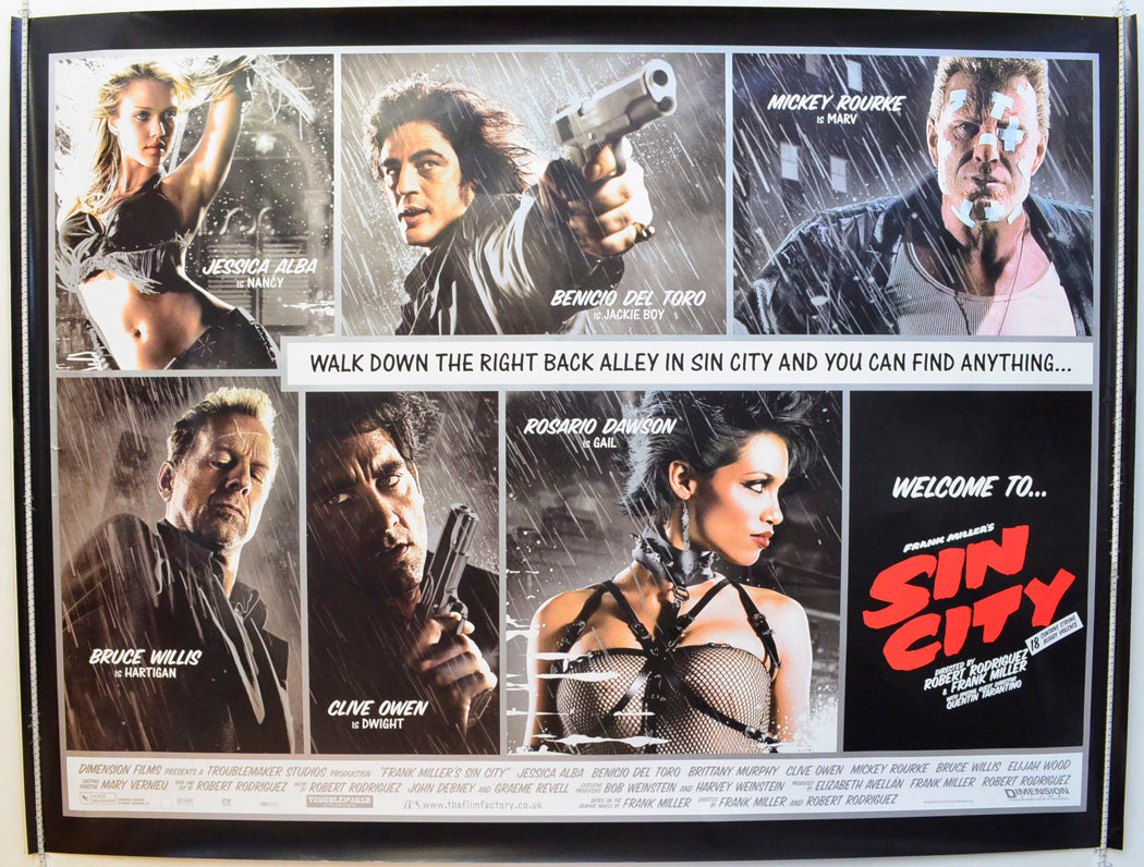 Sin City Original British Quad Poster - Film Poster - Movie Poster