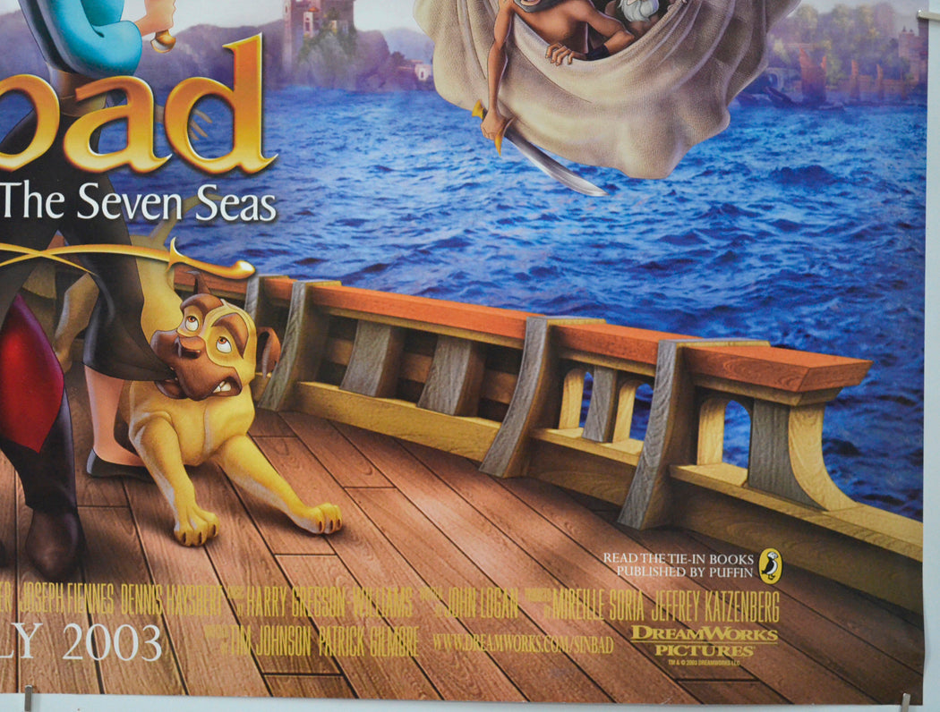 SINBAD LEGEND OF THE SEVEN SEAS (Bottom Right) Cinema Quad Movie Poster