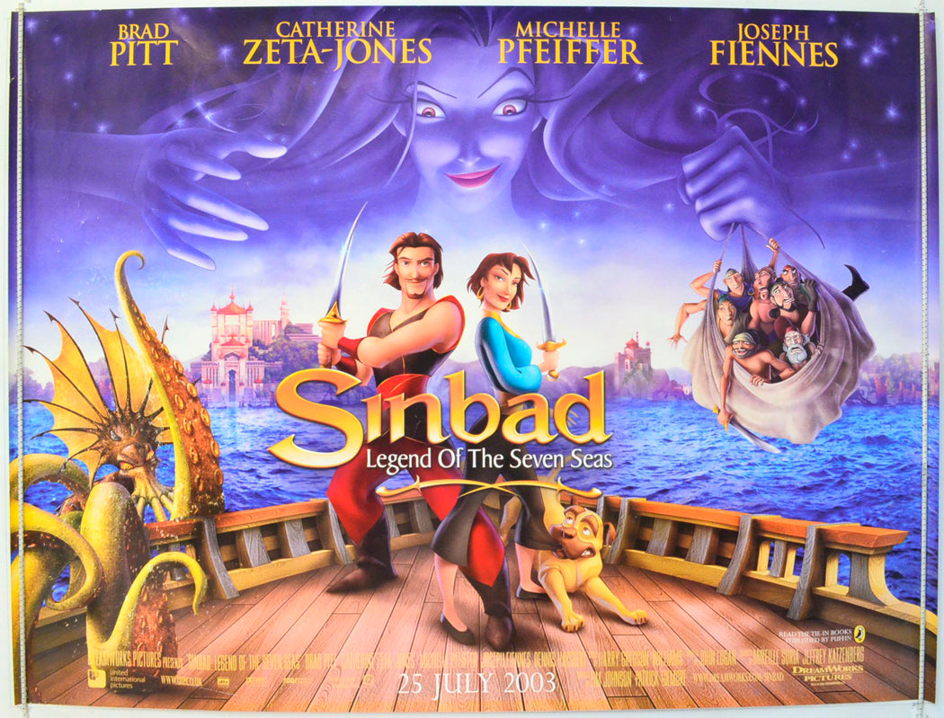 Sinbad Legend Of The Seven Seas Original British Quad Poster - Film Poster - Movie Poster