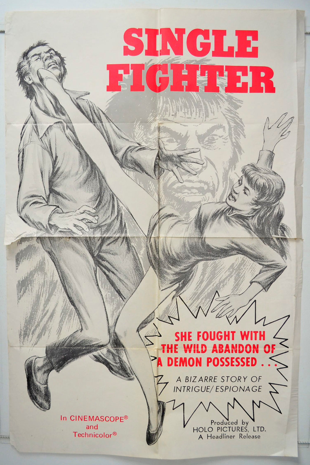 Single Fighter (a.k.a. Du chuang long tan) Original One Sheet Poster - Movie Poster