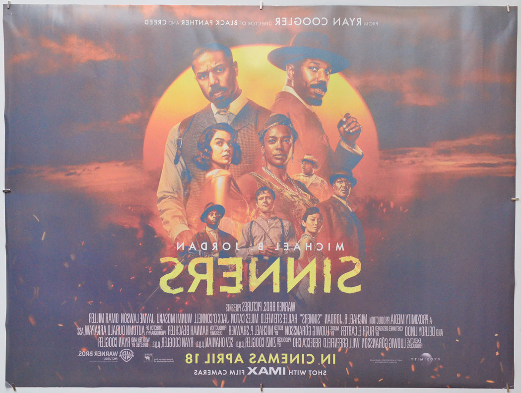 Sinners (Back) Cinema Quad Movie Poster