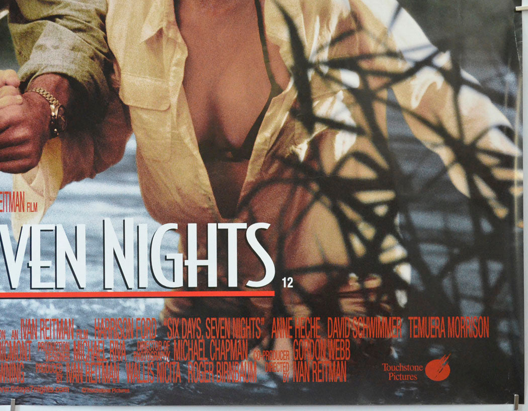 SIX DAYS SEVEN NIGHTS (Bottom Right) Cinema Quad Movie Poster