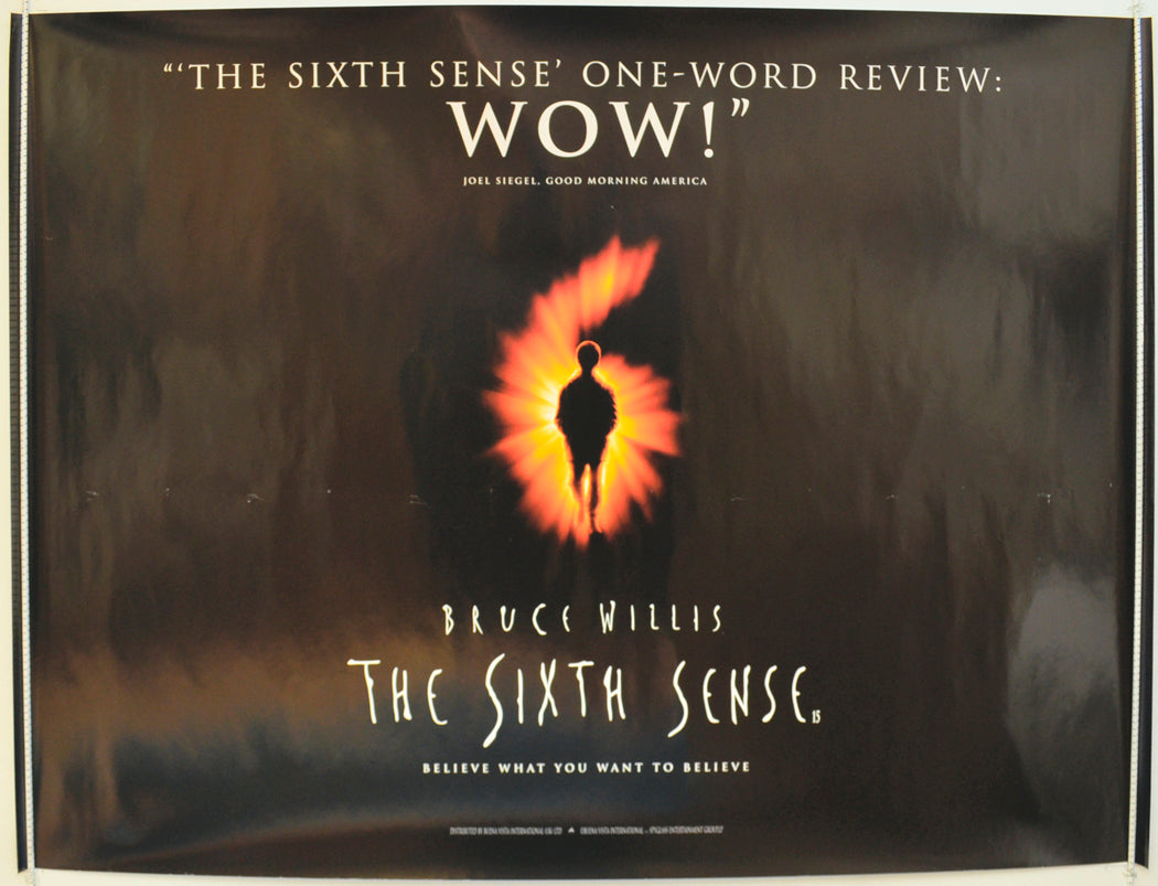 The Sixth Sense (Teaser / Advance Version) Original Quad Poster - Film Poster - Movie Poster
