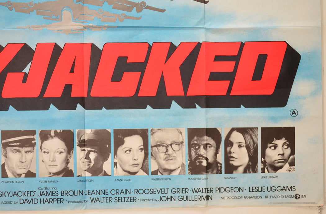 SKYJACKED (Bottom Right) Cinema Quad Movie Poster