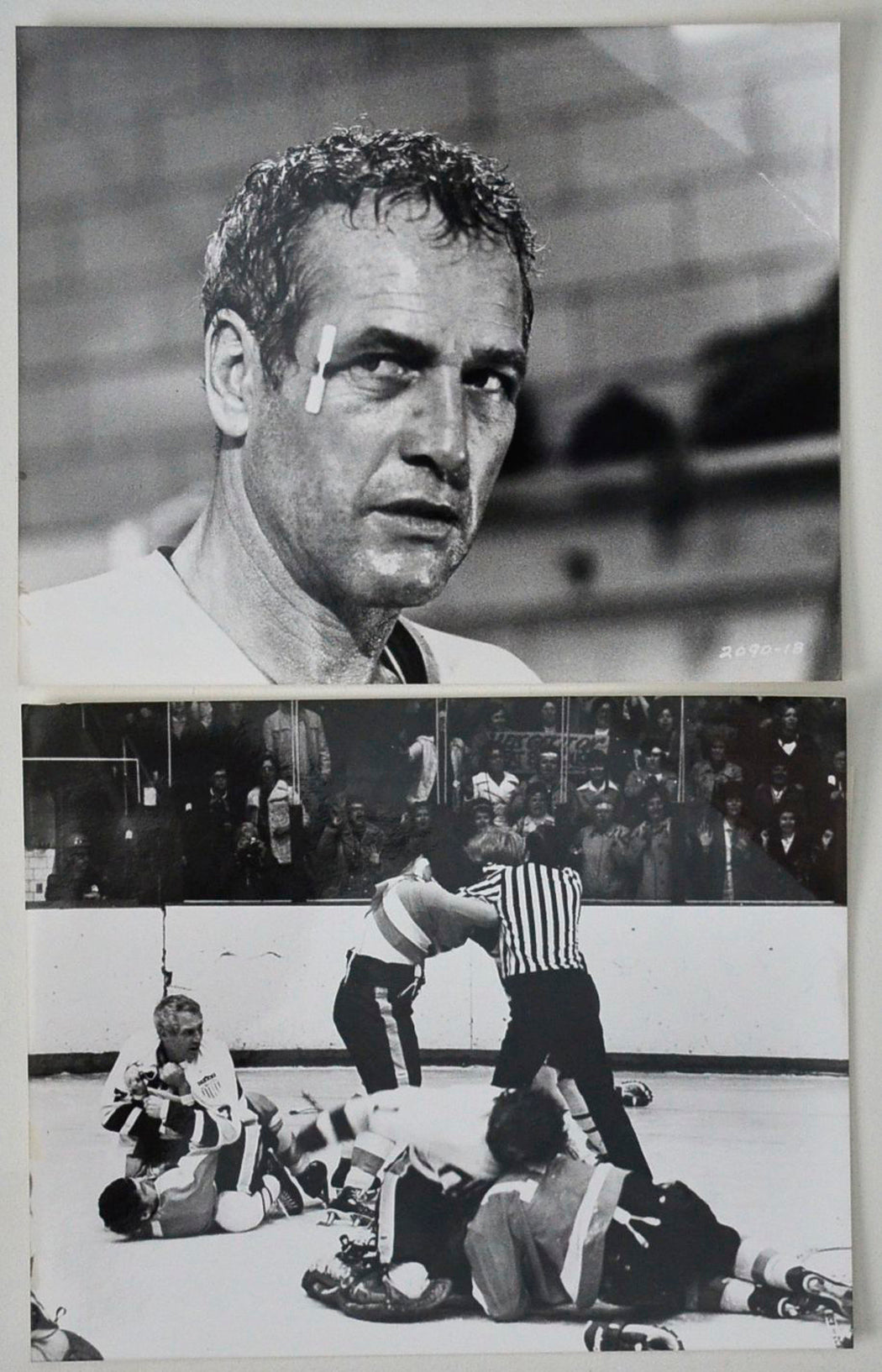 Slap Shot 2 Original Cinema Front Of House (FOH) Black And White Stills – Press Stills – Movie Stills