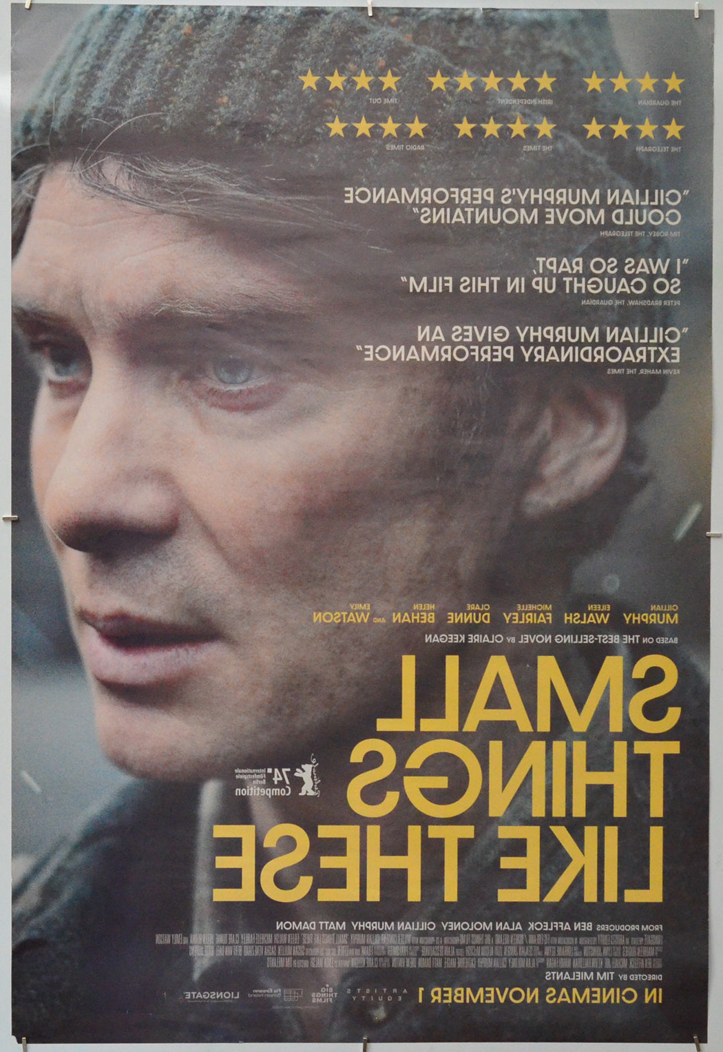 Small Things Like These (Back) Cinema One Sheet Movie Poster