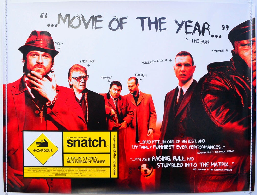 Snatch Original British Quad Poster - Film Poster - Movie Poster