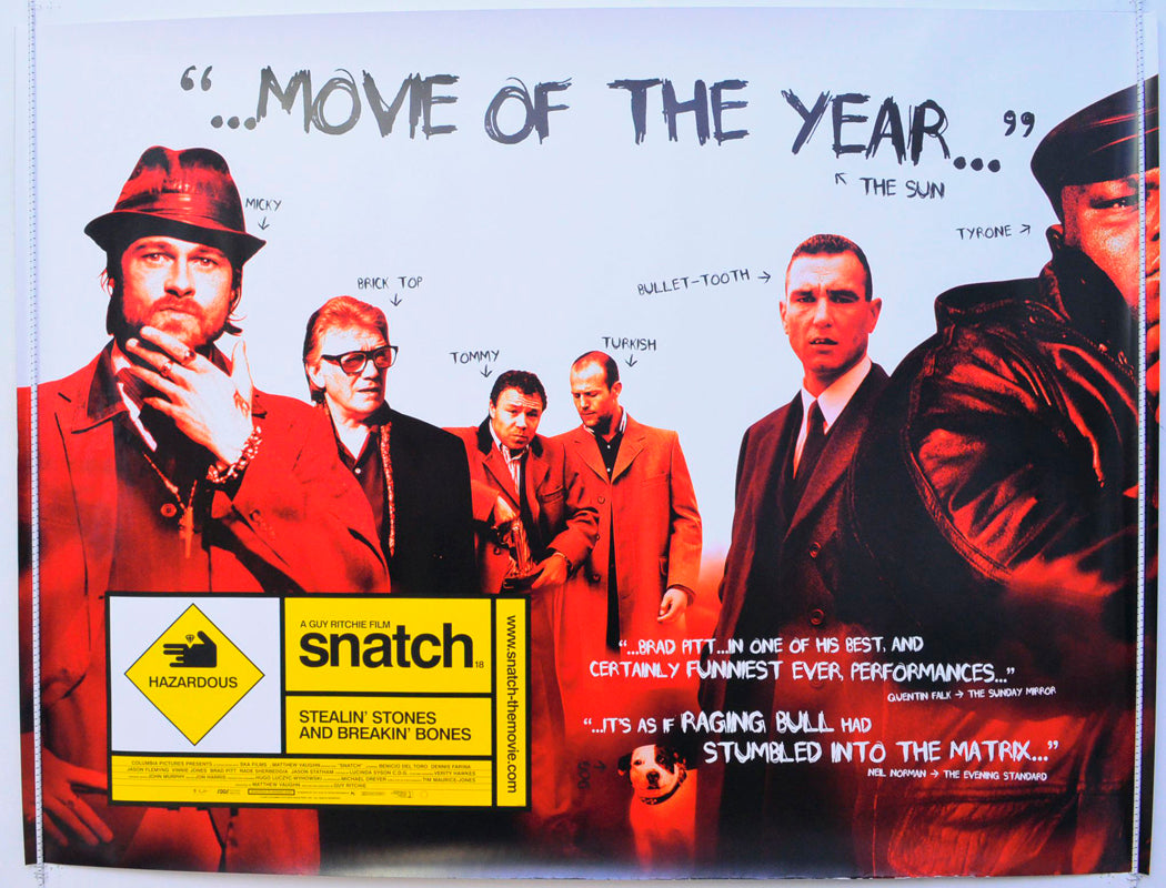 Snatch Original British Quad Poster - Film Poster - Movie Poster