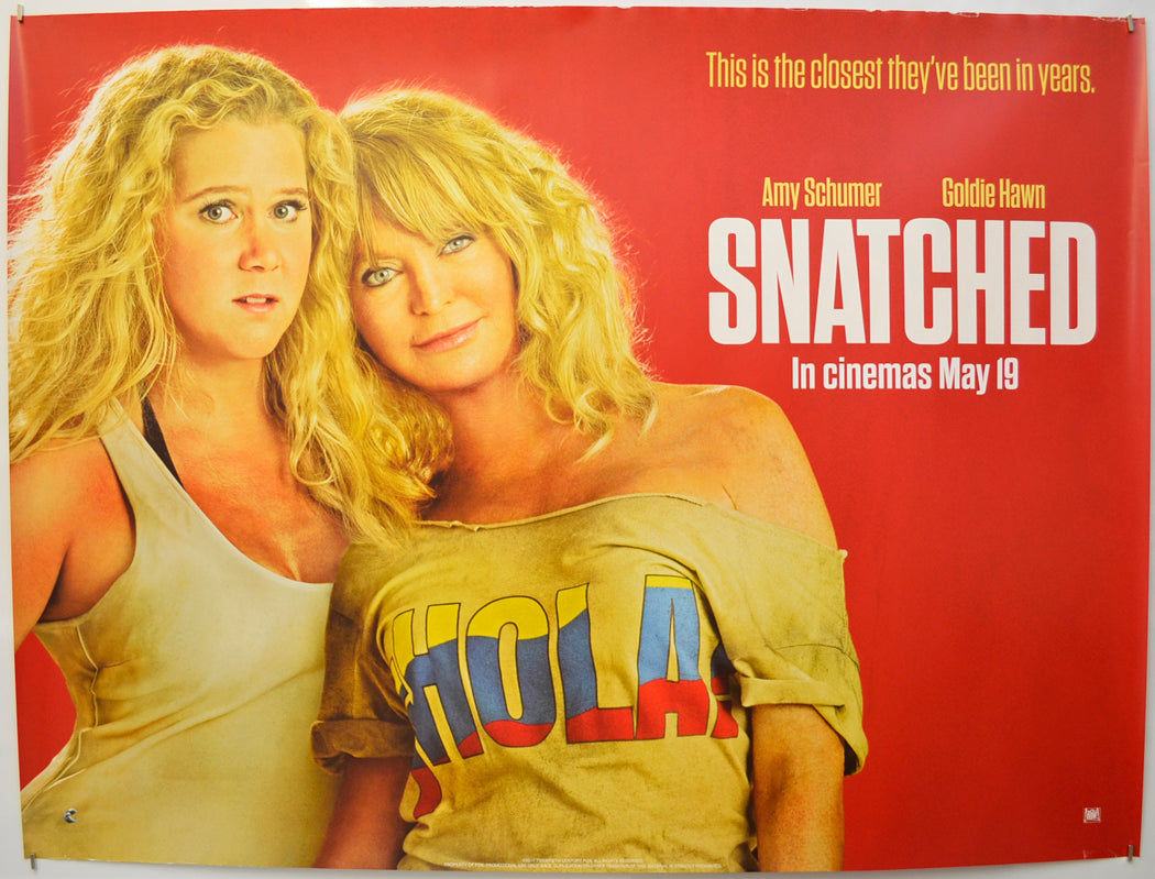 Snatched Original Quad Poster - Film Poster - Movie Poster