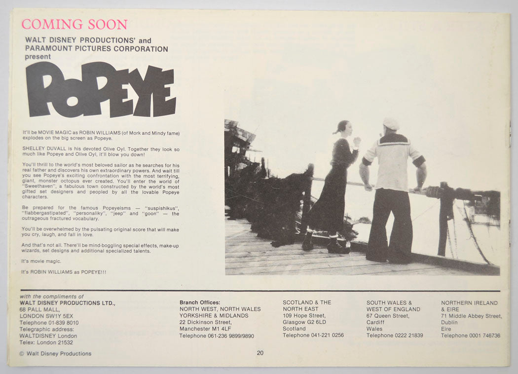 SNOW WHITE AND THE SEVEN DWARFS Cinema Exhibitors Campaign Press Book - BACK