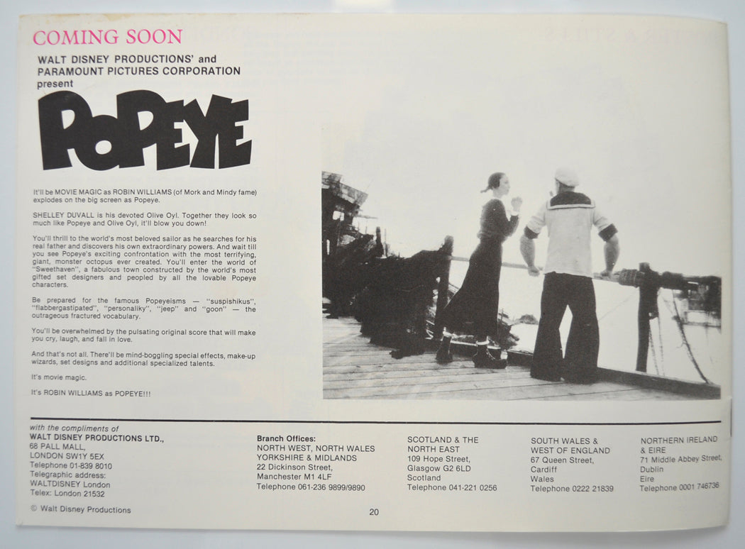 SNOW WHITE AND THE SEVEN DWARFS Cinema Exhibitors Campaign Pressbook - BACK