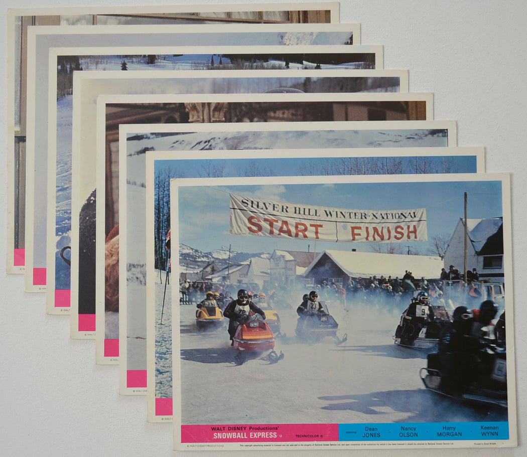 SNOWBALL EXPRESS (Full View) Cinema Set of Colour FOH Stills / Lobby Cards