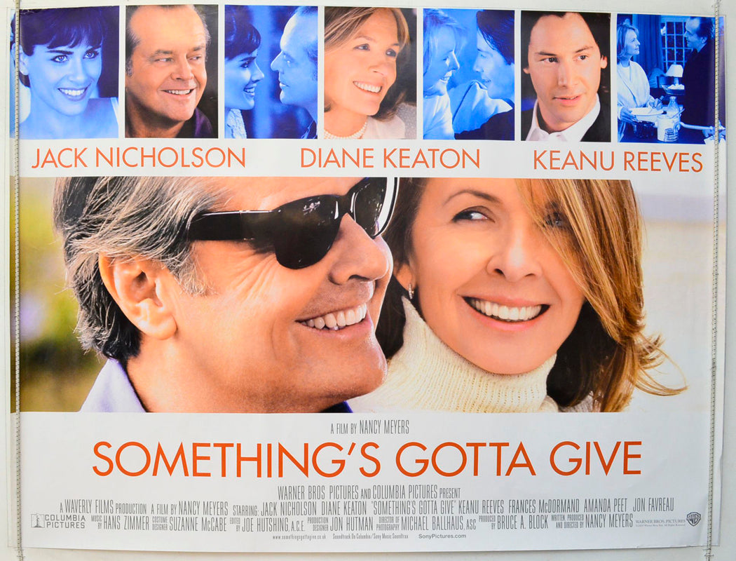 Something's Gotta Give Original British Quad Poster - Film Poster - Movie Poster
