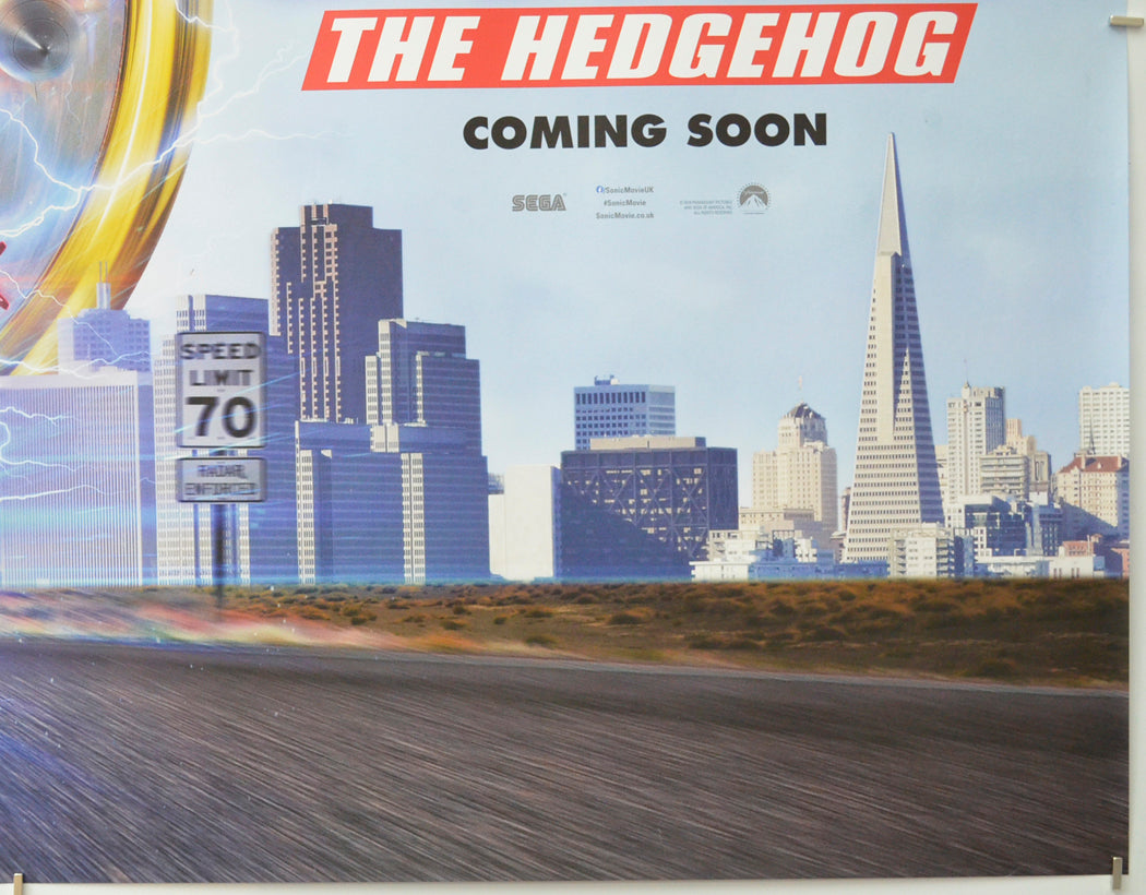 SONIC THE HEDGEHOG (Bottom Right) Cinema Quad Movie Poster