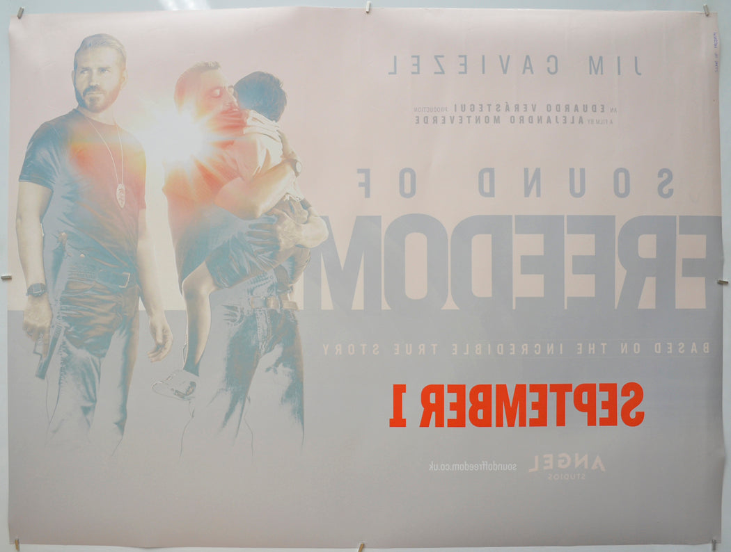 SOUND OF FREEDOM (Back) Cinema Quad Movie Poster