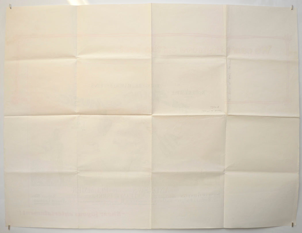 THE SOUND OF MUSIC (Back) Cinema Quad Movie Poster