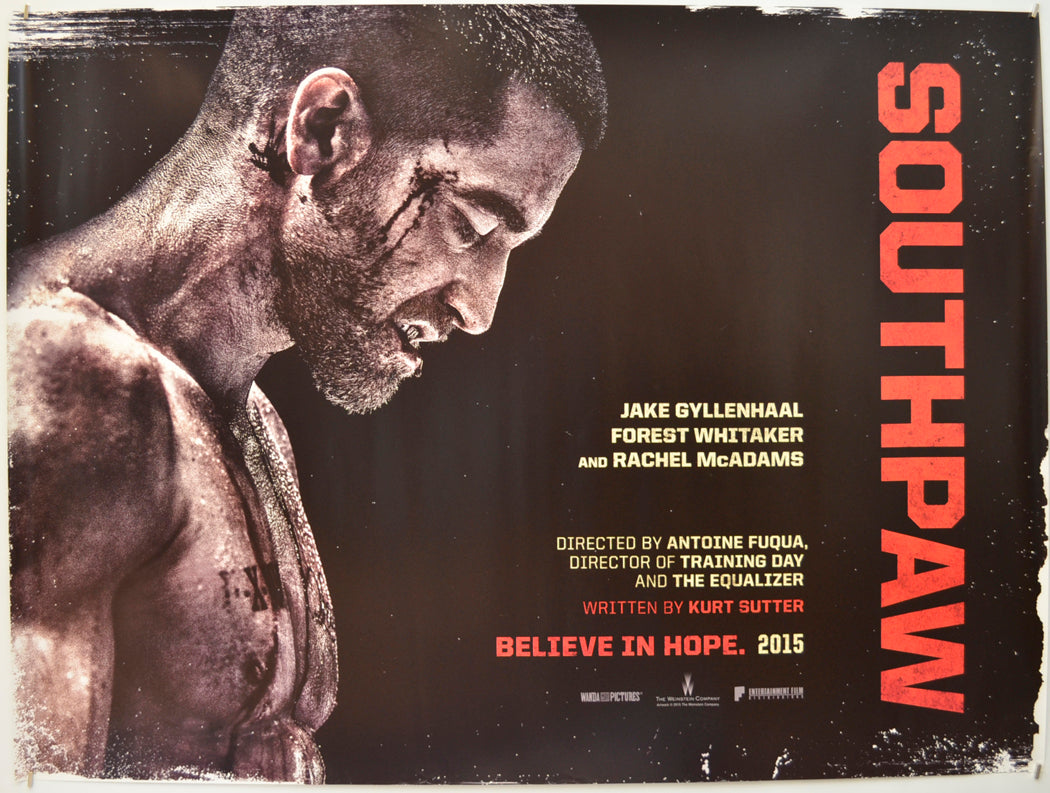 Southpaw (Teaser / Advance Version) Original Quad Poster - Film Poster - Movie Poster