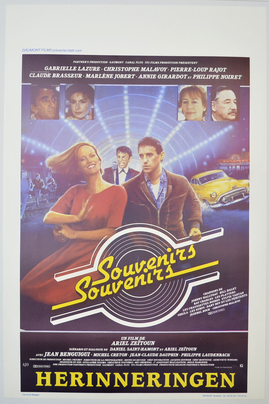 Souvenirs Souvenirs Original Belgian Poster - Film Poster - Movie Poster