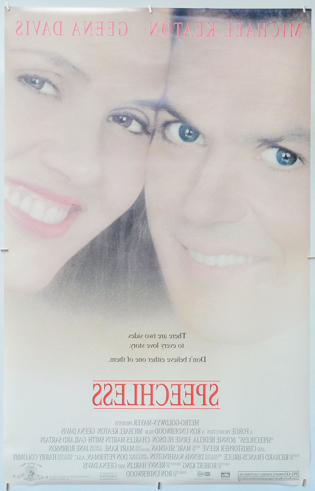 Speechless (Back) Cinema One Sheet Movie Poster