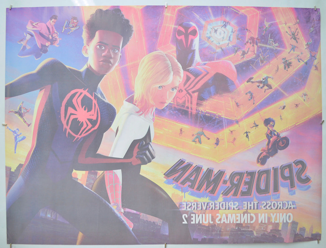 SPIDER-MAN: ACROSS THE SPIDER-VERSE (Back) Cinema Quad Movie Poster