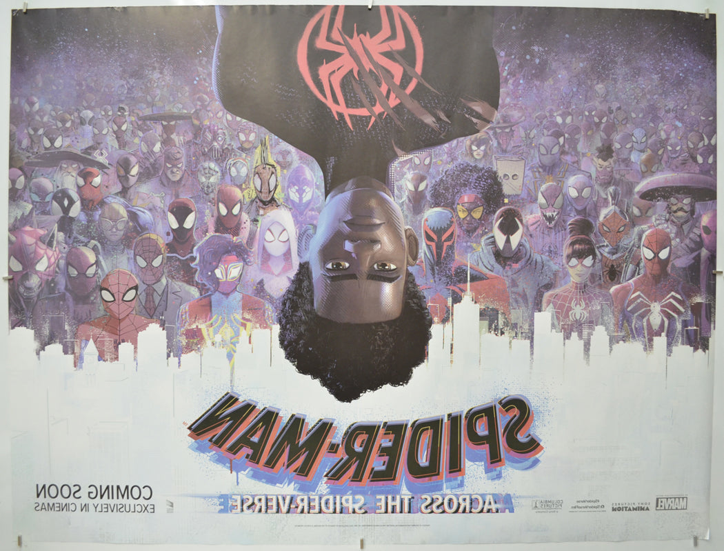 SPIDER-MAN: ACROSS THE SPIDER-VERSE (Back) Cinema Quad Movie Poster