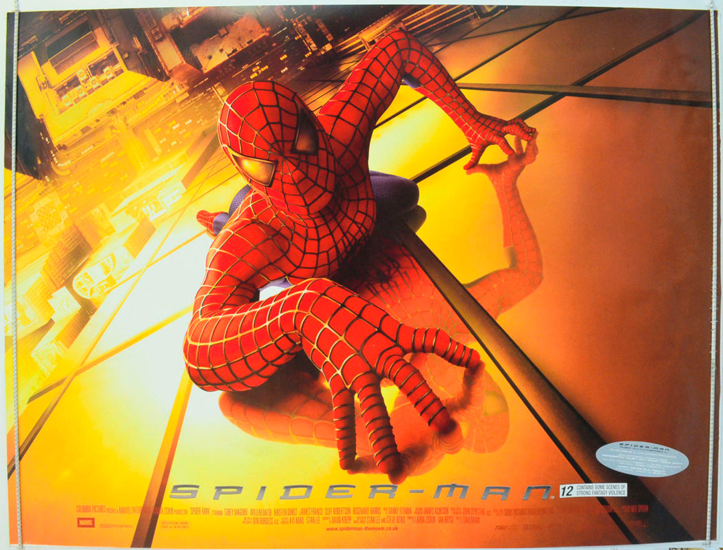 Spider-Man Original British Quad Poster - Film Poster - Movie Poster