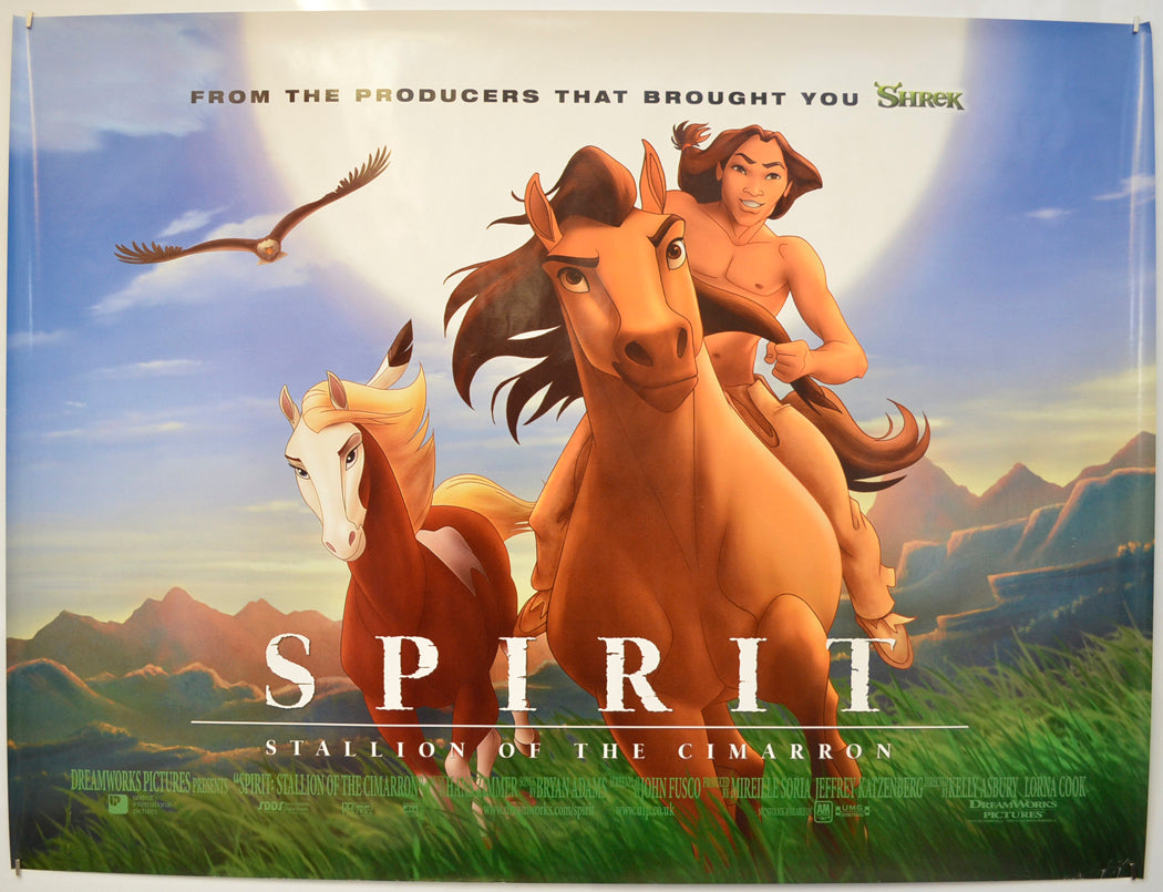 Spirit : Stallion Of the Cimarron Original Quad Poster - Film Poster - Movie Poster