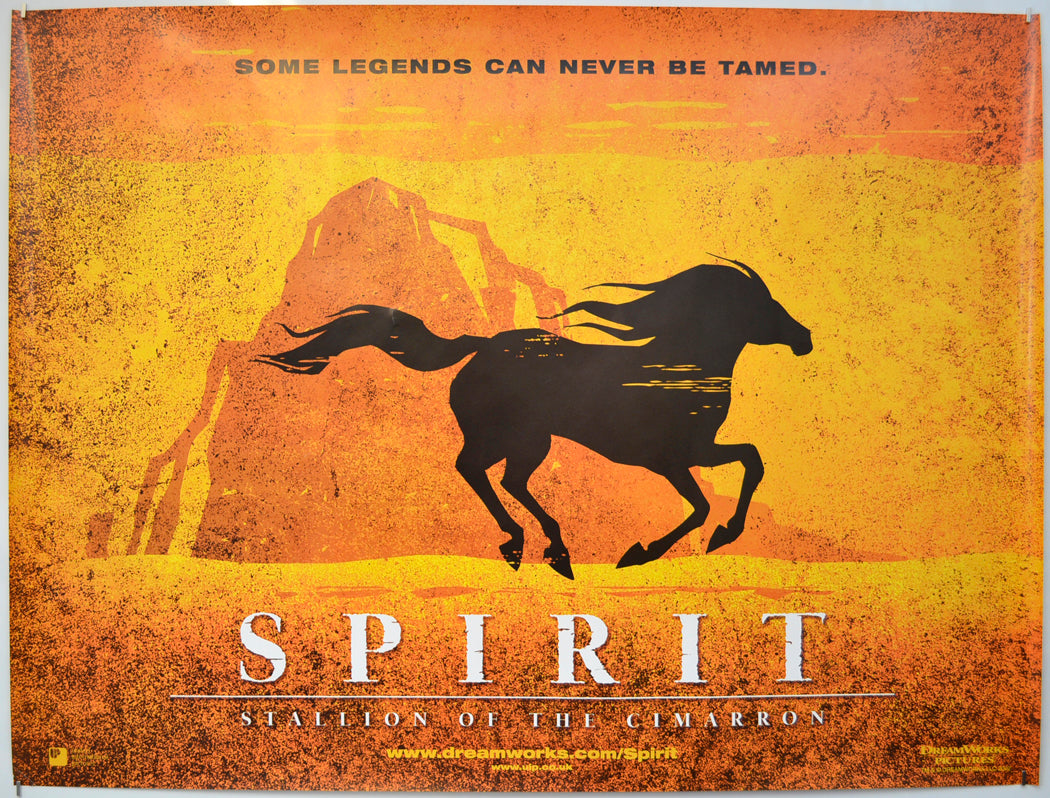 Spirit : Stallion Of the Cimarron (Teaser / Advance Version) Original Quad Poster - Film Poster - Movie Poster