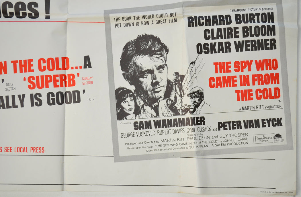 THE SPY WHO CAME IN FROM THE COLD (Bottom Right) Cinema Quad Movie Poster