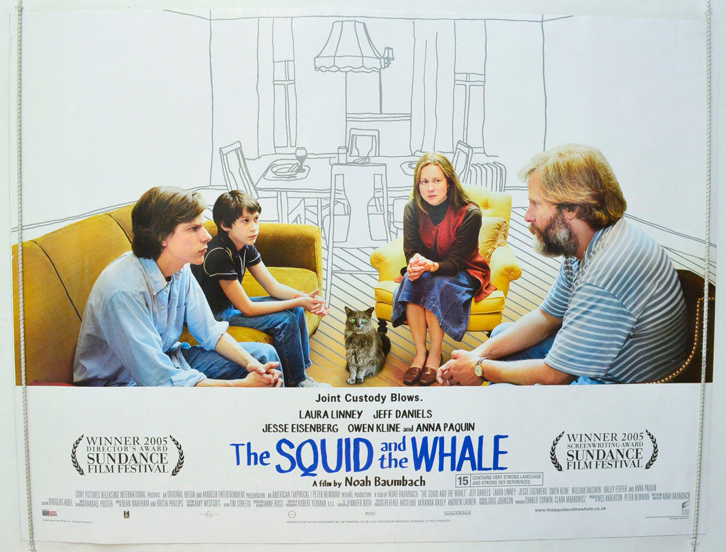 The Squid And The Whale Original British Quad Poster - Film Poster - Movie Poster