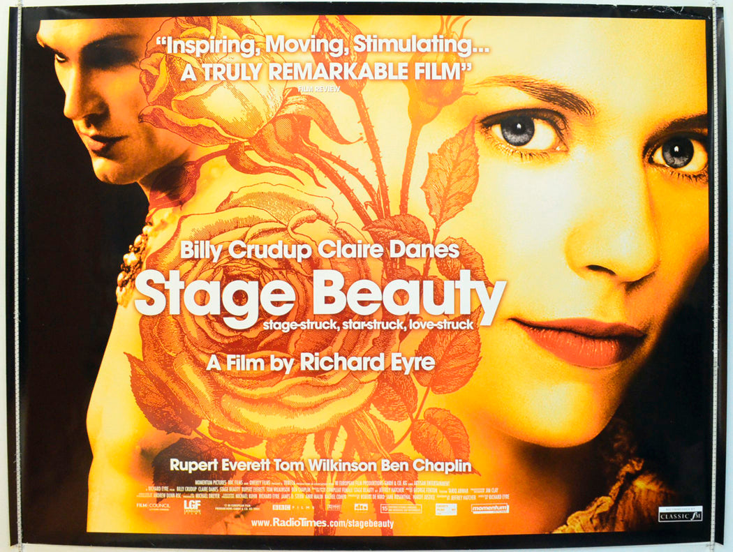 Stage Beauty Original British Quad Poster - Film Poster - Movie Poster