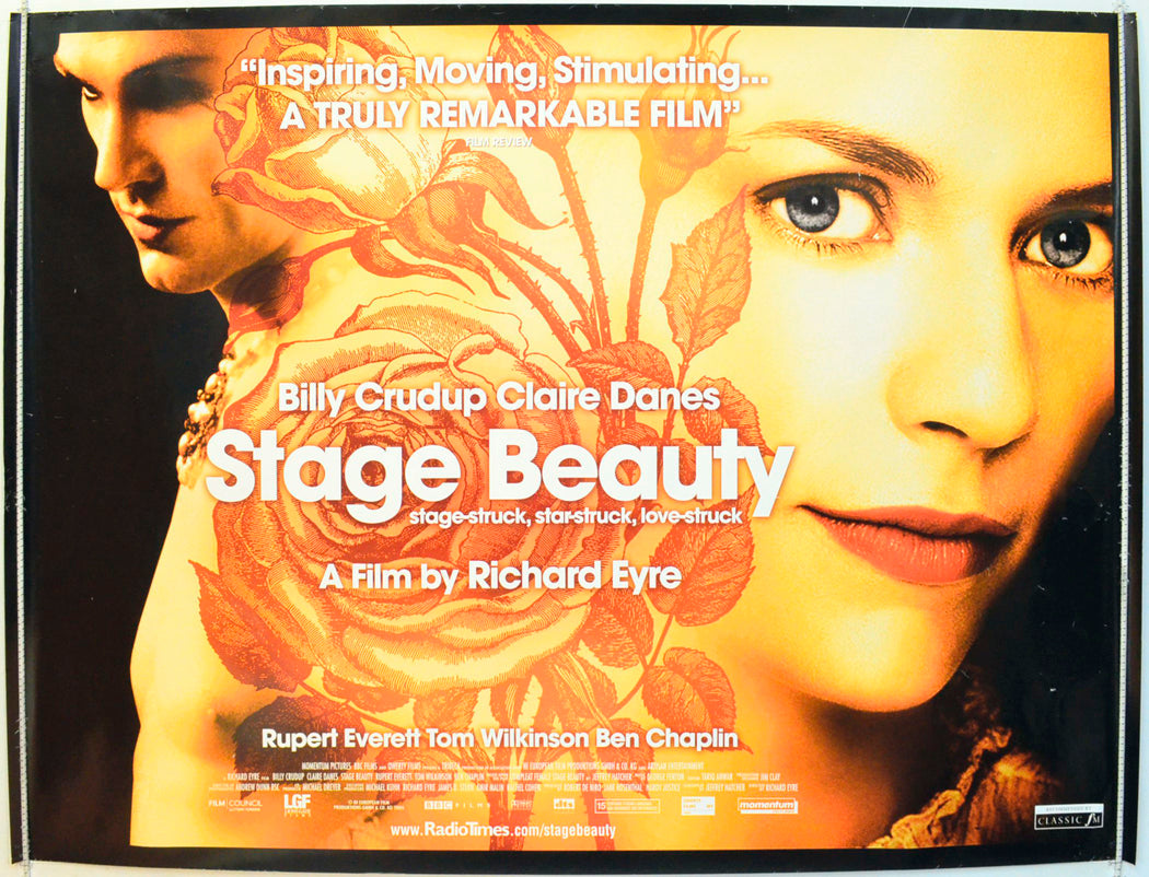 Stage Beauty Original British Quad Poster - Film Poster - Movie Poster