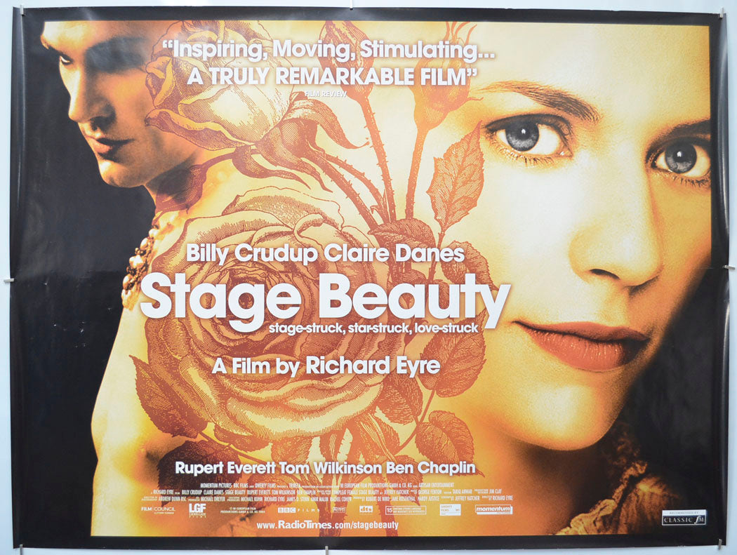 Stage Beauty Original Quad Poster - Film Poster - Movie Poster