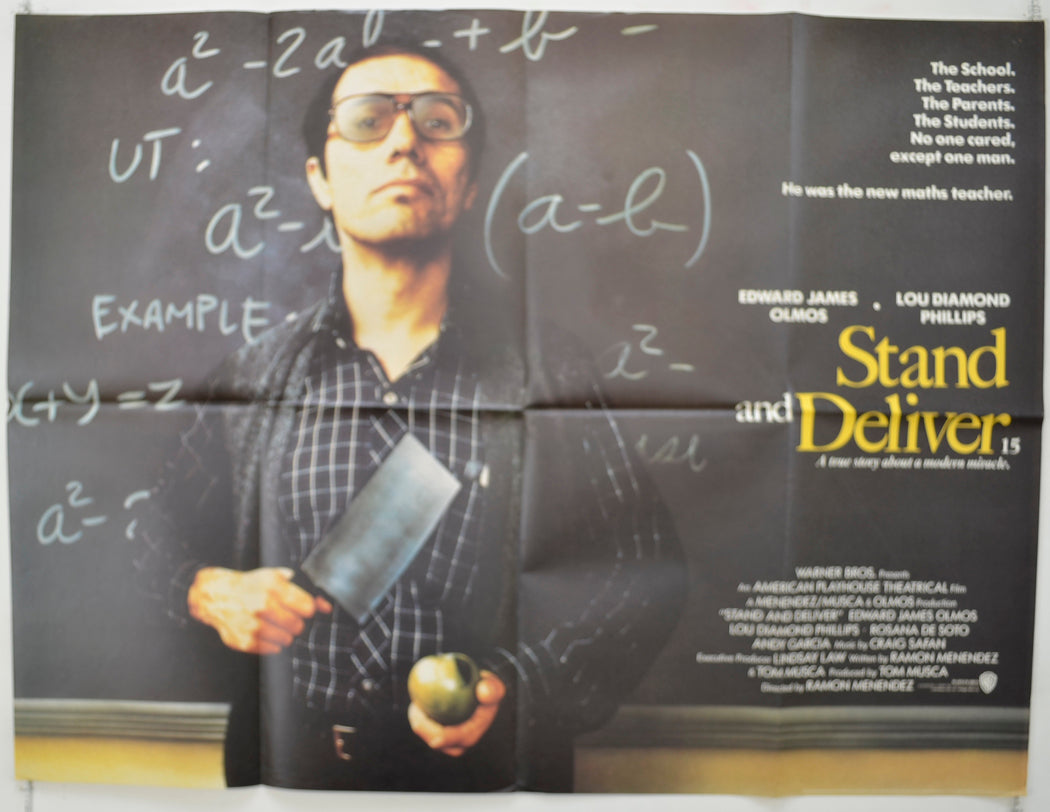 Stand And Deliver Original Quad Poster - Film Poster - Movie Poster