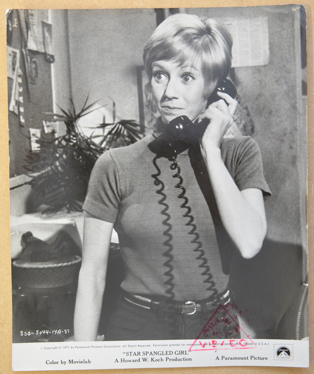 STAR SPANGLED GIRL (Still 2) Cinema Black and White Press Stills