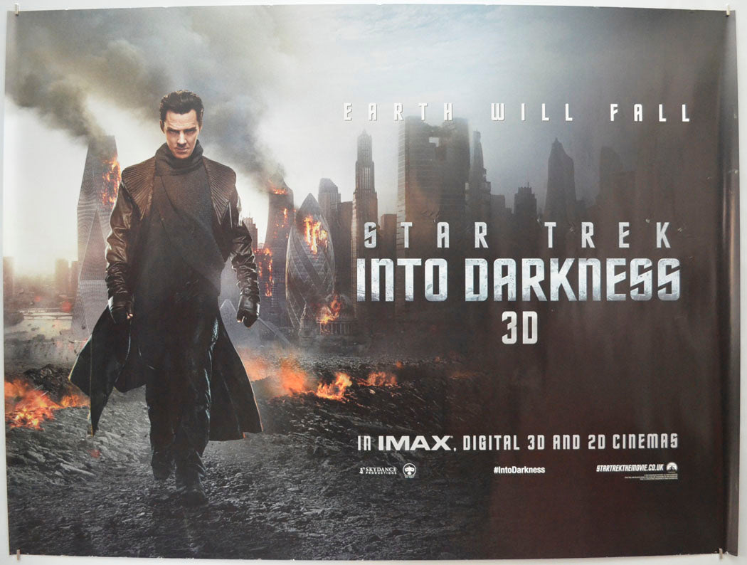 Star Trek : Into Darkness (Teaser / Advance Version – Khan Design) Original Quad Poster - Film Poster - Movie Poster