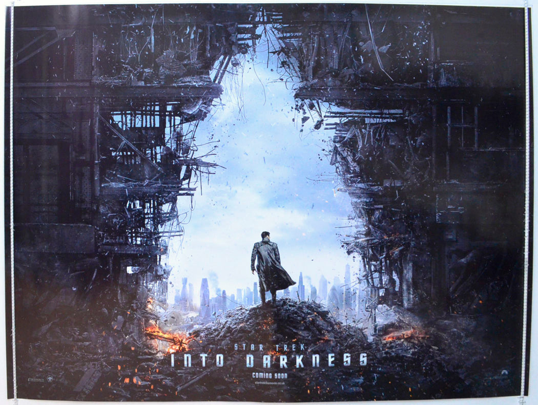Star Trek Into Darkness (Teaser / Advance Version – Starfleet Insignia Design) Original British Quad Poster - Film Poster - Movie Poster