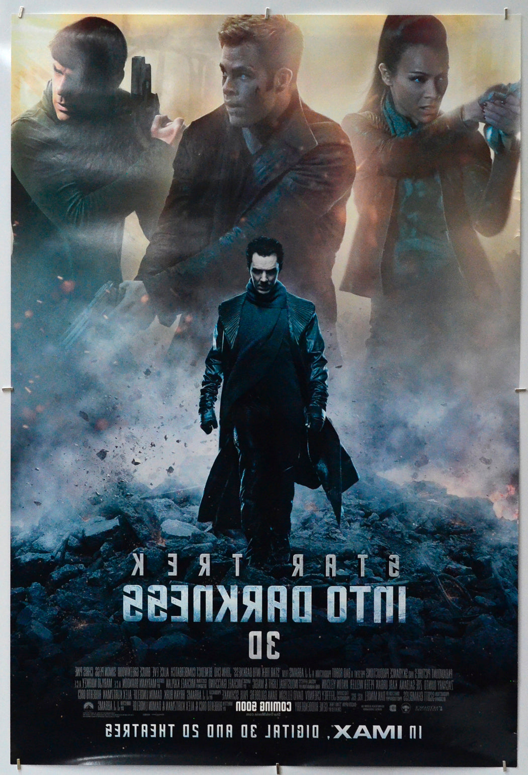 Star Trek : Into Darkness (Back) Cinema One Sheet Movie Poster