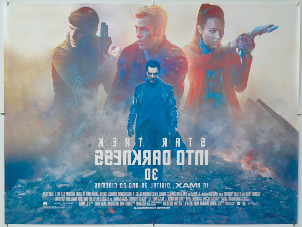 Star Trek : Into Darkness (Back) Cinema Quad Movie Poster