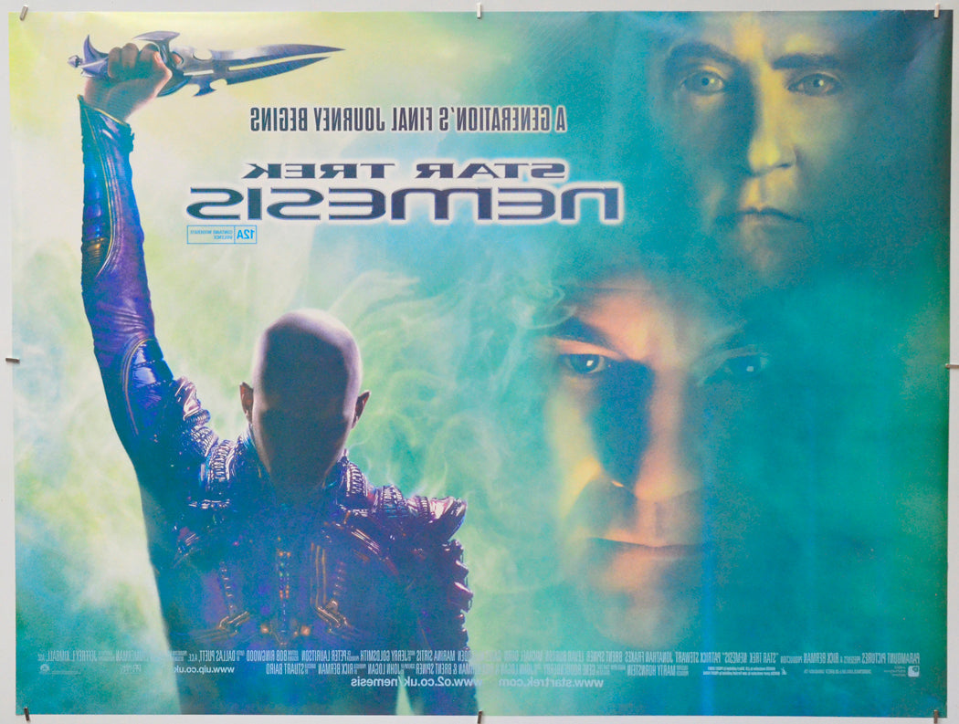 Star Trek : Nemesis (Back) Cinema Quad Movie Poster